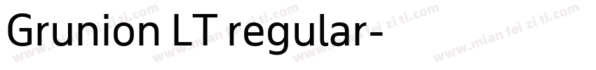 Grunion LT regular字体转换